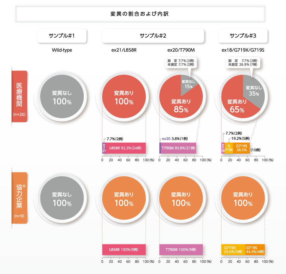 変異の割合および内訳