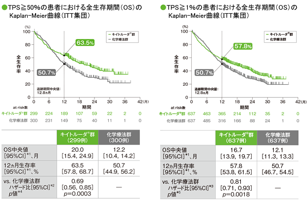 主要評価項目（優越性試験）　全生存期間：OS