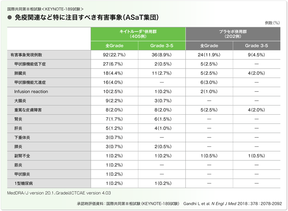 国際共同第Ⅲ相試験<KEYNOTE-189試験>
