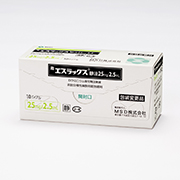 エスラックス®静注25mg/2.5mL 従来品：バイアル(フラッグ面)