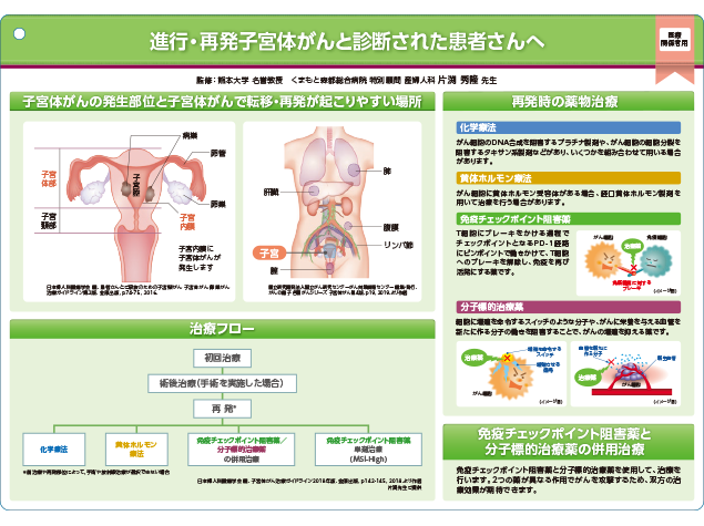 キイトルーダ®インフォームドコンセント用資料　キイトルーダ®・レンビマ®併用治療患者説明用下敷き：＜子宮体癌＞