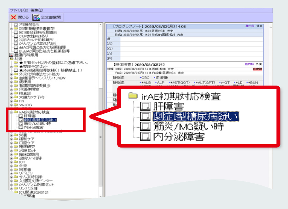 図4 irAE初期対応検査セット
