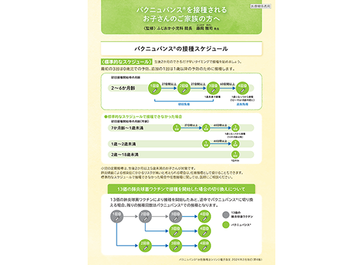 バクニュバンス®を接種されるお子さんのご家族の方へ