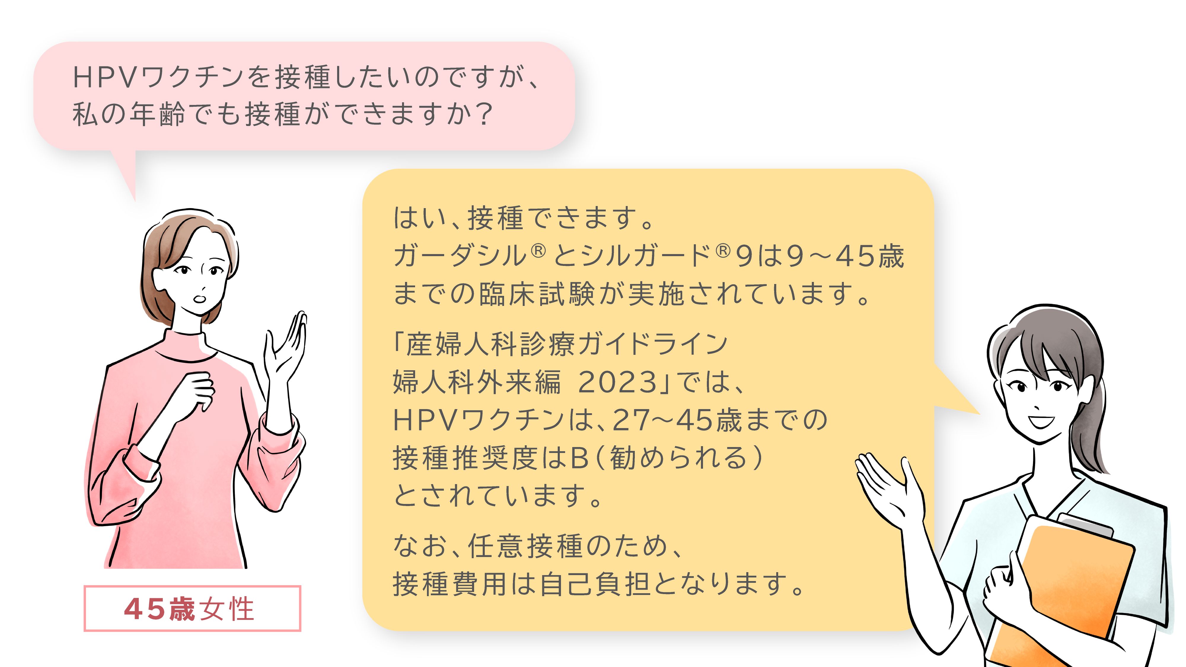 HPVワクチンを接種したいのですが、私の年齢でも接種ができますか?