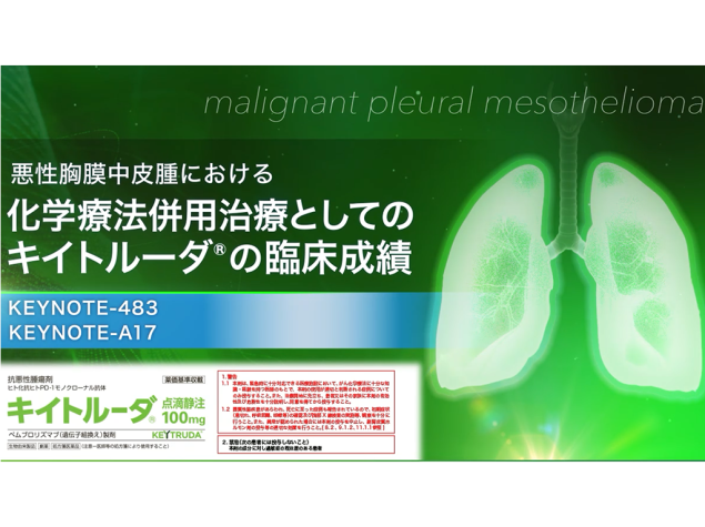 【悪性胸膜中皮腫】悪性胸膜中皮腫における化学療法併用治療としてのキイトルーダ®の臨床成績 KEYNOTE-483 KEYNOTE-A17
