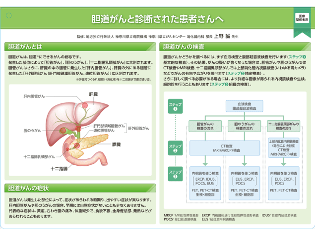 キイトルーダ®インフォームドコンセント用資料　患者説明用下敷き：＜胆道癌＞