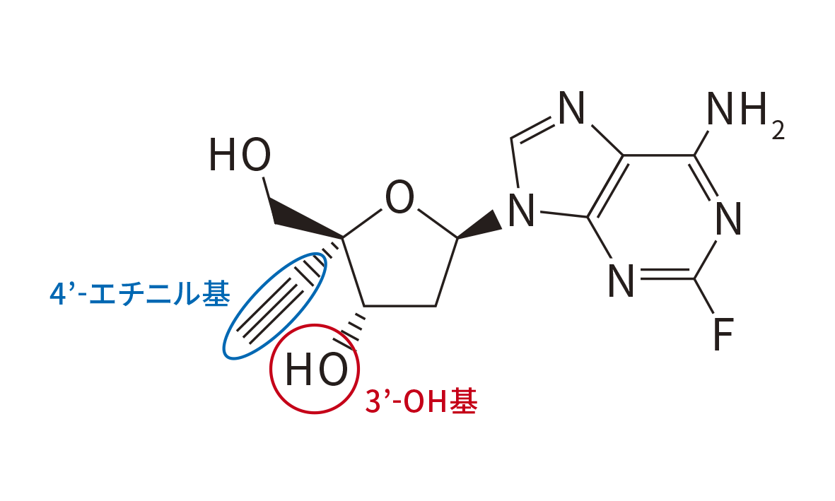 イスラトラビルの化学構造式