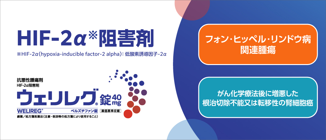 HIF-2α阻害剤「ウェリレグ®錠（一般名：ベルズチファン）」