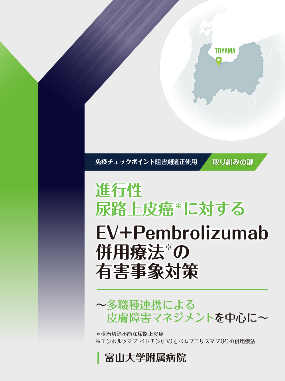 進行性尿路上皮癌に対するEV＋Pembrolizumab併用療法の有害事象対策　～多職種連携による皮膚障害マネジメントを中心に～