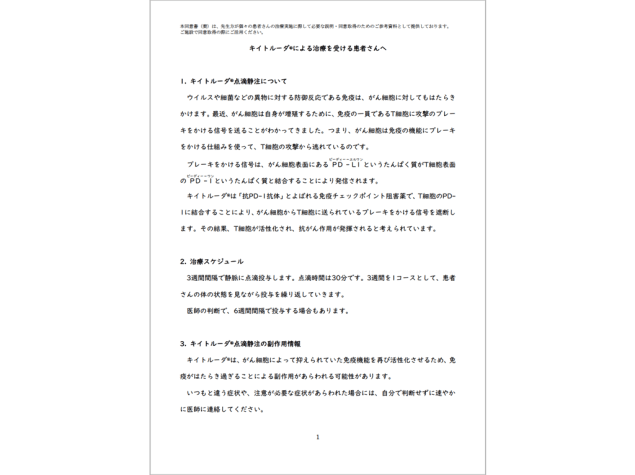 患者同意書 ＜統合版＞