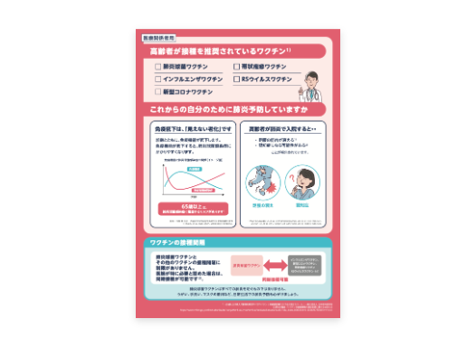 インフォームドコンセント下敷き（高齢者が接種を推奨されているワクチン／疾患啓発）